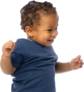 Small child looking towards Get in touch to book a nursery visit